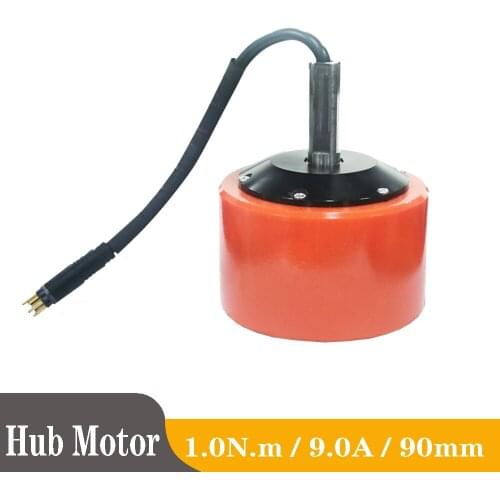 2PCS 250W High Torque 1N.m Low Noise Replaced Orange PU Tires Brushless 36V Daul Electric Skateboard Engine Hub Motor