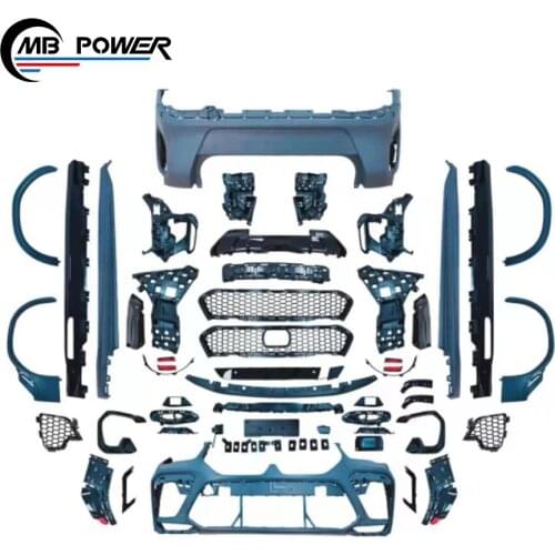 2020 X6 G06 X6M bodykit fit for X6M g06 bodykit with front bumper side skirts over fenders rear bumper and exhaust tips