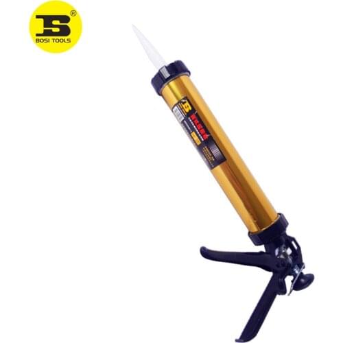 BOSI 12" Heavy Duty Manual Caulking Gun For Sausage Packs & Cartridges Aluminium Tube