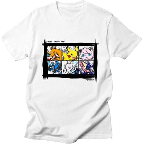 Go Super Smash Bros White T Shirt Men Cotton Comfortable Breathable Graphic Casual Fashion High Quality Funny T Shirts