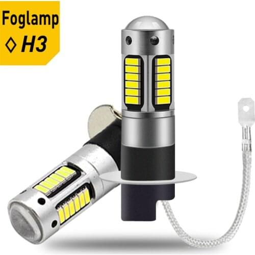 H3 H1 LED Fog Light Bulbs H27 880 881 DRL Car Daytime Running Light For Audi RS4 SQ5 A3 A4 A6 A5 B6 B8 C6 C7 Q5 Q7 S3 S4 S6 S8