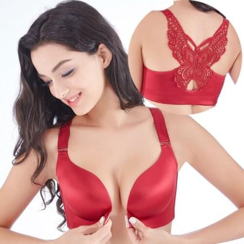 IZICFLY Hot Sale C D E Push Up Bra sexy bra new style hollowout butterfly lace underwear for women bra 120E -1 Pcs