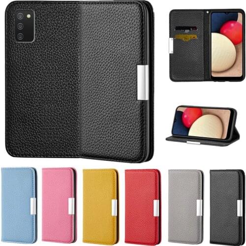 Note 20 10 Leather Wallet Phone Case for Samsung Galaxy S21 FE S20 Ultra S10 S9 S8 Plus Capa Flip Two Card Slot Shockproof Cover
