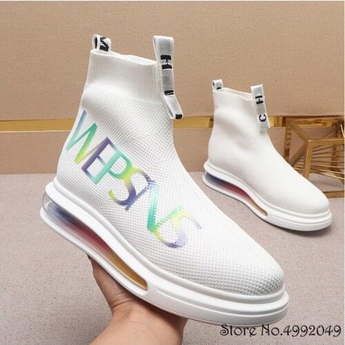 Fashion Designer Mens Air Mesh Breathable Casual Stocks Shoes Sports Walking Out Of Off Sneakers Zapatos Hombre Ankle Boots