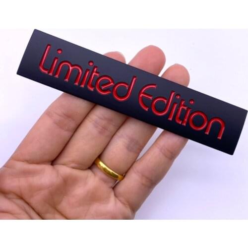 3D Metal Limit Edition Auto Car Logo Cartoon Sticker Metal Badge Emblem Tail Decal Motorcycle Car Styling Decoration Accessories