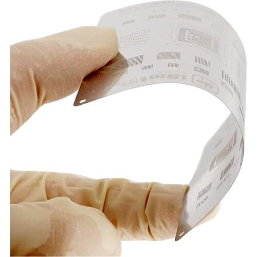 Mechanic iSmt Bga Ic Reballing Stencil 0.12MM Multi-Purpose for iphone 6 6P 6S 7 7P 8 8P X XS MAX 11 pro MAX CPU NAND Steel Net