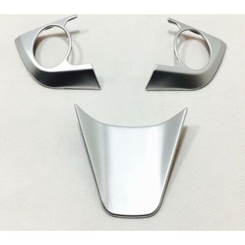 Steering Wheel Sequin Cover Trims frame Decoration ABS Chrome Sticker Car Accessories For Toyota Corolla Hatchback 2018 2019