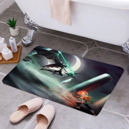 Ichigo vs ulquiorra Cheaper Anti-slip Modern Area Rugs Living Room Balcony Bathroom Printed Carpet Doormat Hallway Bath Mat