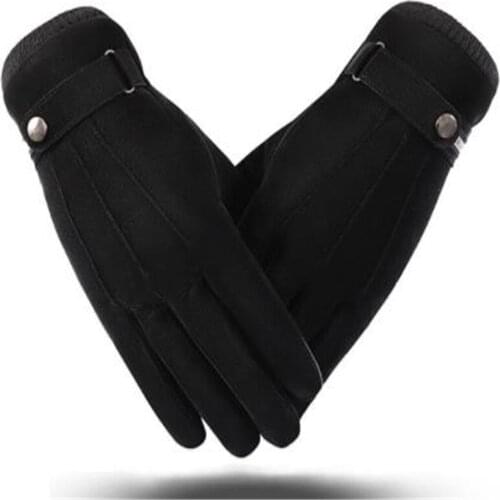 Winter new men breathing skin more classic three tendons and velvet touch screen saver warm gloves cycling wind proof ST-806