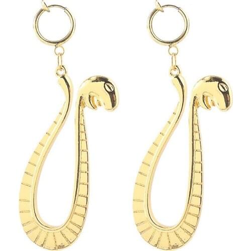 New Fashion One Piece Womens Earings Pirate Queen Snake Girl Boa Hancock Cosplay Aesthetic Earring Cosplay Gift