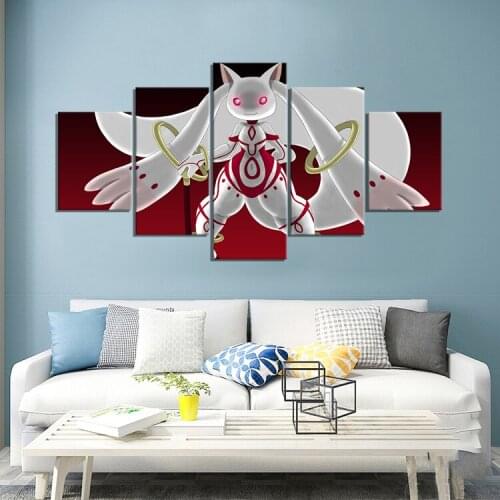 Prints Posters Mahou Shoujo Madoka Home Decor Canvas Magica Game Painting Art Japan Cartoon Modern Bedroom Modular Framework