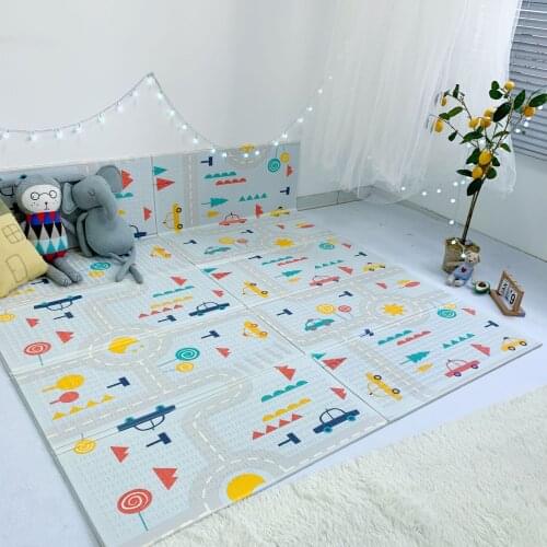 Educational Toys for Kids Foldable Baby Play Mat Childrens Rug on the Floor Waterproof Portable Soft Infants Crawling Carpet