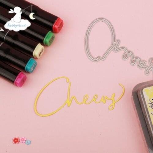 Bunnymoon Cheery Metal Cutting Dies 3D DIY Scrapbooking Carbon Sharp Craft Die Photo Invitation Cards Decoration