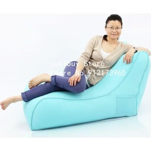 Folding relax beanbag seat L shape sofa 2020 Custom New Design Outdoor Lounge Large polyester Bean Bag Sofa Chair