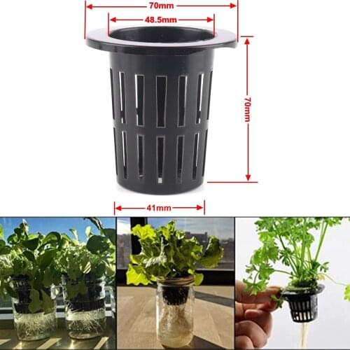 25PCS Hydroponic Pot Net Cup Hydroponic Container Garden Plant Basket Soilless Cultivation Basket Planting Cup