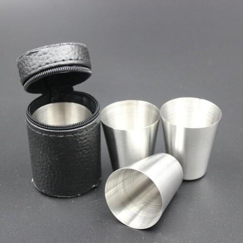 30 Ml Compact Size 1 Pcs Rvs Cover Mok Camping Cups Mok Drinken Koffie Thee Bier Voor Outdoor Reizen
