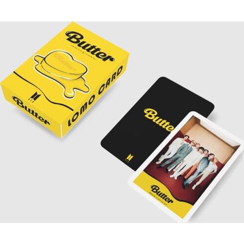 55pcs/set Kpop Bangtan Boys Poster Lomo Card Photocard HD Photo New Album Butter Collection of Homemade DIY Card Fans Gifts
