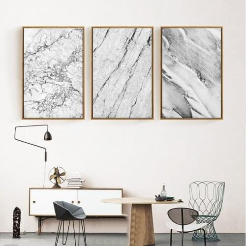 Abstract Gray Marble Grain Canvas Painting Poster Print Picture Wallpaper Living Room Home Wall Art Decoration Can Be Customized