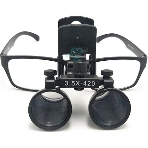 Dental Loupes Binocular Dentistry Magnifier Surgical Clip Loupe Magnifying Glasses