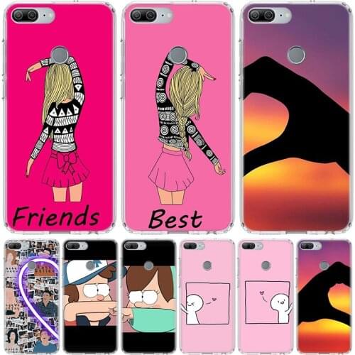 Best friend forever lovers Phone Case for Huawei Honor 10 9 20 7A 7X 8A 8S 8X 9X Lite Pro Y5 Y6 Y7 Y9S 2019 10i 20i Coque Cover