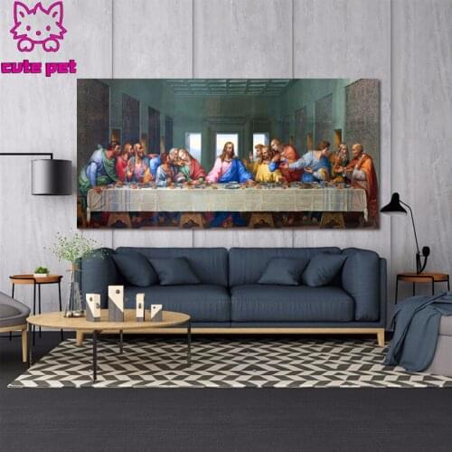 DIY Diamond Painting Leonardo Da Vincis The Last Supper Art Embroidery Mosaic Handmade rhinestone pictures Cross stitch large