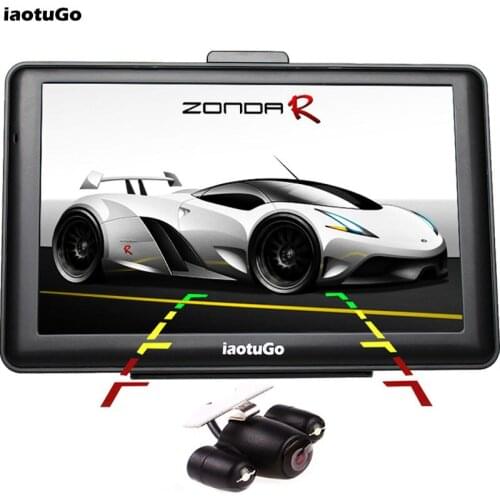 IaotuGo 7" 128M 8G Capacitive Car Navigator GPS+Rearview Camera Parking System, Bluetooth GPS Navigation AVIN FM Music FM