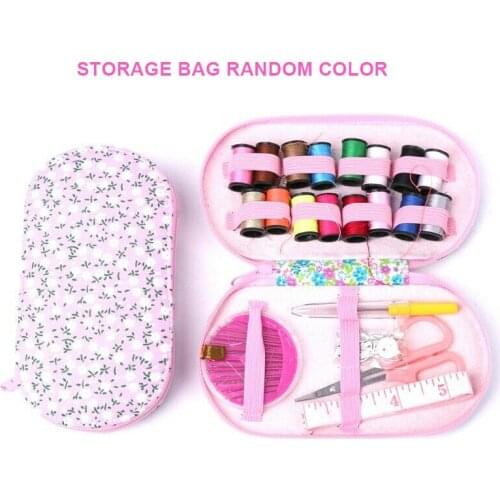 Multi-function Sewing Box Polyester Fabric Needle Threader Scissor Ruler Quilting Tools For DIY Craft Stitching Embroidery Tools