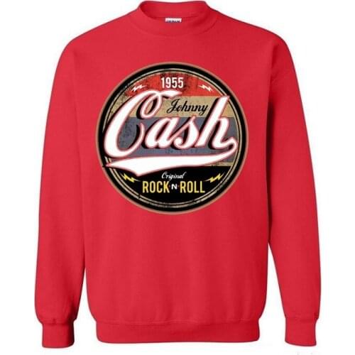Fashion Mens Sweatshirts Online 1955 Johnny Cash Rock-N-Roll jersey youth street sportwear man women jogger pullover tops