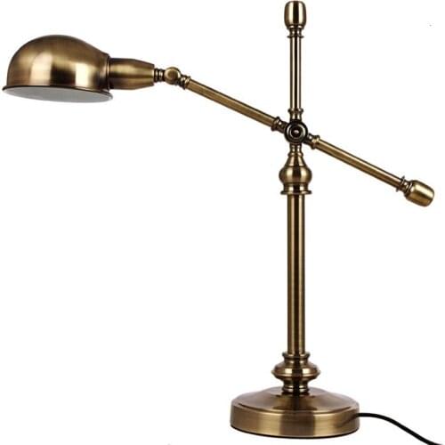 Zhongshan American Style Hight Quality Antique Design Iron Decoration Table Lamp Masa Lambası tafellamp decoracao para casa