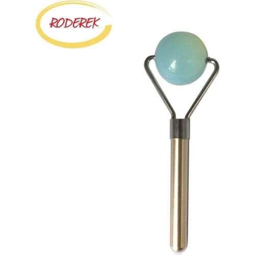 Small Single Head Opal Jade Roller Body Massagers Facial Massager for Body Health