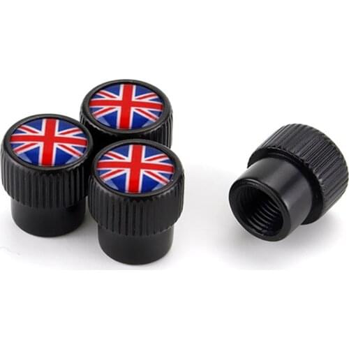 New Style Round Cap Car Wheel Tires Valves Tyre Stem Air Caps Airtight For Mini Cooper Accessories R56 R53 R50 F56 S UK Emblem