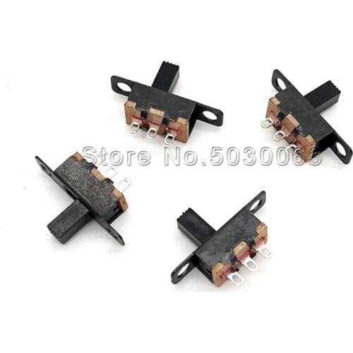 50pcs/lot SS12F15VG6 toggle switch transverse handle / lever type 3pin 2 gears handle height 6MM sliding switch