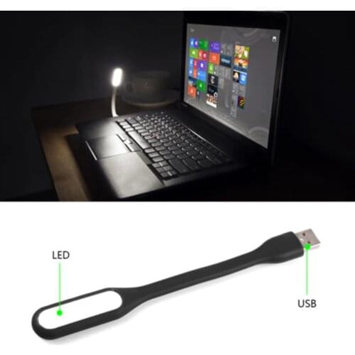 Portable USB LED Mini Book Light Reading Light Table Lamp Flexible USB Lamp Power Bank Laptop Notebook PC Computer Book Lights