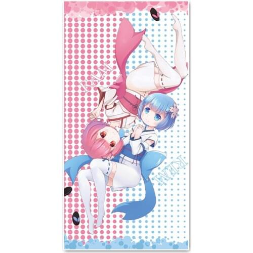 Re:Life In A Different World From Zero Anime Bath Towel Microfiber Towels Large 140x70cm Adult Lightweight Towel for Bathroom