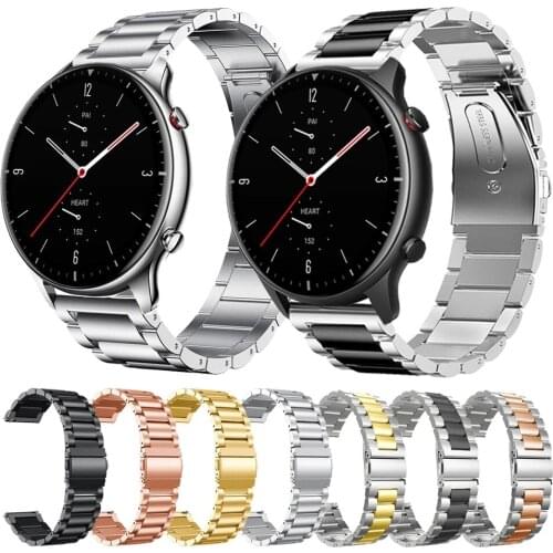 Strap For Xiaomi Amazfit GTR 2 GTR2 Metal band Bracelet for For Huami Amazfit Stratos 3 Smart watch Wrist straps Watchband
