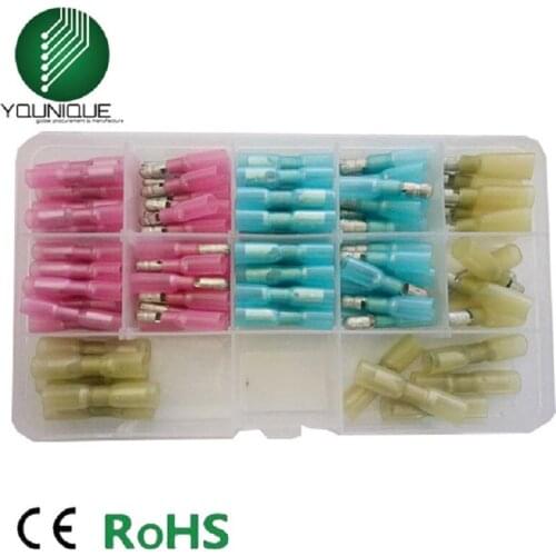 Heat Shrink Female & Male Bullet Butt Terminals Insulated Waterproof Marine Crimp Automotive Wire Splice Connectors