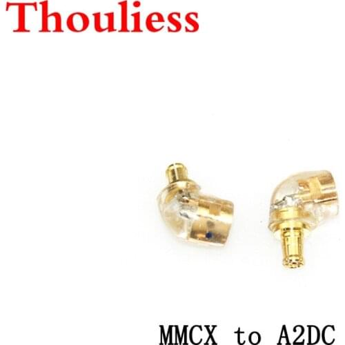 Thouliess pair Headphone Plug for A2DC Male to MMCX Female Converter Adapter