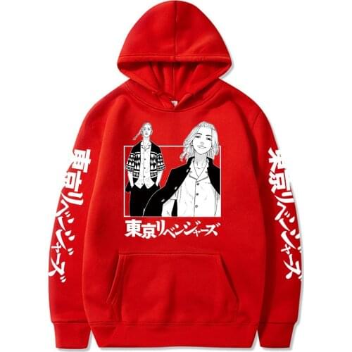 Anime Hoodie Tokyo Revengers Cosplay Sano Manjiro Ryuguji Ken Men Women Sweatshirt Loose Oversize Pullover Hooded Casual Sweater