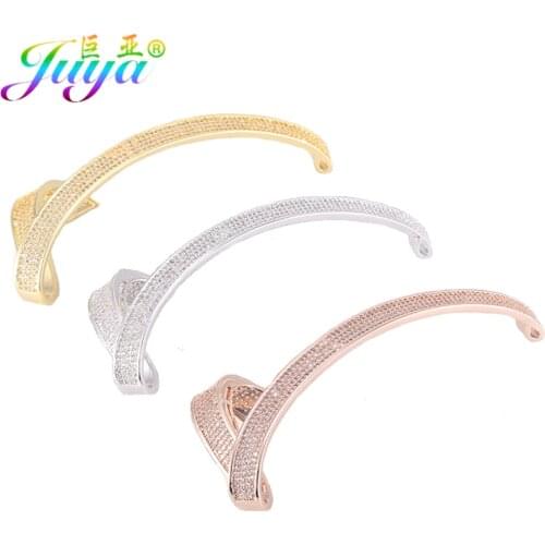 Juya DIY Pearls Jewelry Findings Decoration Ribbon Connector Pendant Accessories For Women Luxury Pearls Sweater Necklace Making