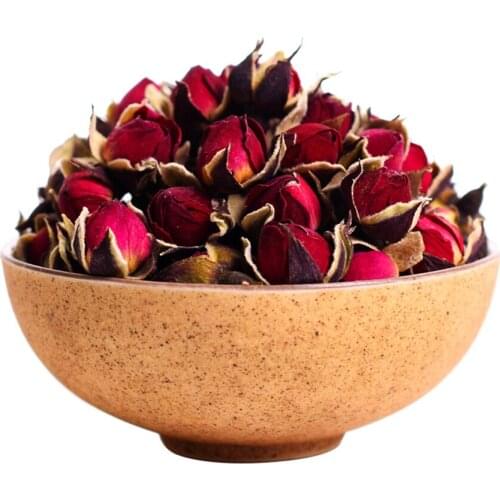 100g Mini rose buds natural dried rose buds phnom penh rose buds golden-rim rose buds