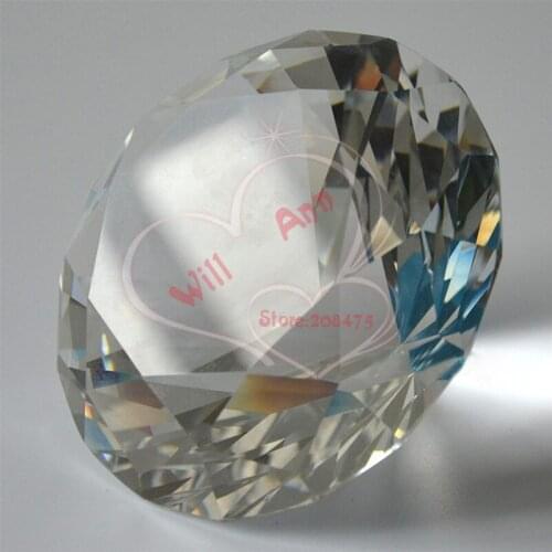 100MM Crystal Diamond Large Rhinestone Paperweight for Showroom Decoration Wedding Centerpiece