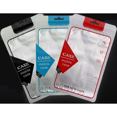100Pcs/Lot Plastic Ziplock Bag For Mobile Phone Case Packaging Zip Lock Poly Bag For iPhone 6 6s 7 Plus Samsung Galaxy Note 5 7