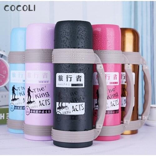 1200ml Thermos Bottle Outdoor Hot Water Flask Keep Warm Keep Cold Insulated Cup Vaccum Flask
