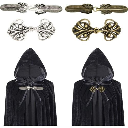 4Pair Cardigan Pins Cloak Buckle Hooks Sweater Fastener Clip Shirt Collar Sweater Shawl Clips Brooch Pins Women Vintage Shirt