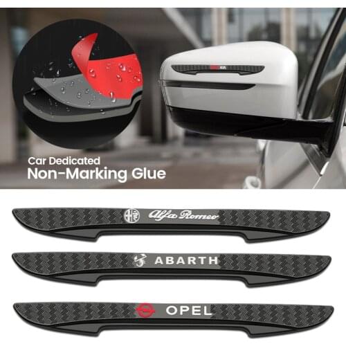 4pcs Rubber Anti Collision Strip Car Door Side Edge Protection Bumper Stickers For Mercedes Benz AMG Kia Nissan Mazda Toyota etc