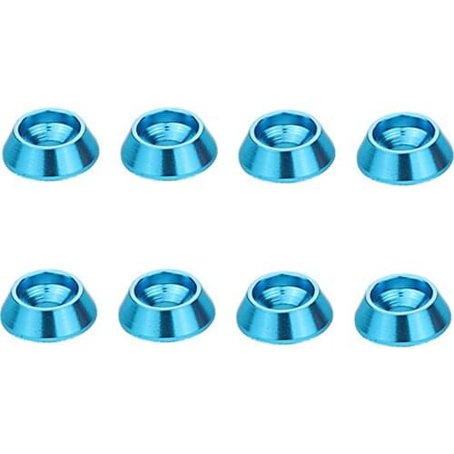 8Pcs RC Car Metal Screw Gasket Kit Connecting Rod Screw Gasket Shim Washer for WPL C14 C24 C34 C44 MN D90 D91 D99S
