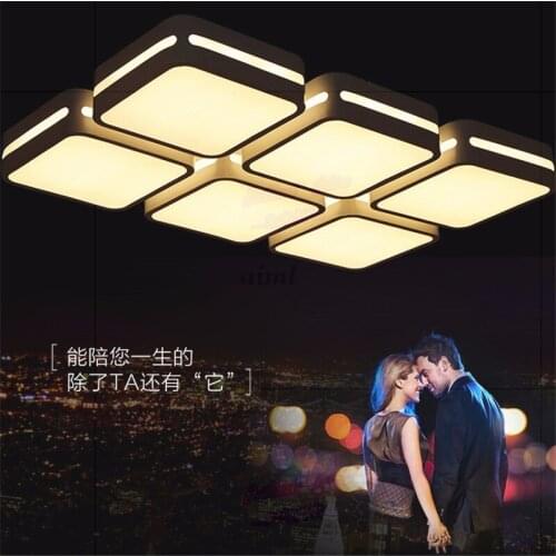 Acrylic ceiling lightContemporary sitting room rectangle led dome light bedroom light square creative acrylic decoration lamps