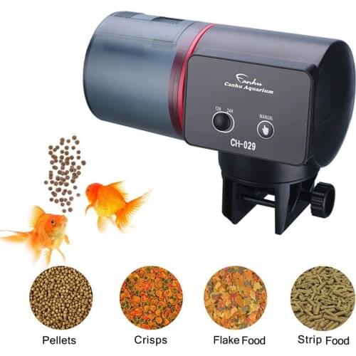 Automatic Fish Tank Timer Feeder Fish Food Dispenser for Aquarium Fish Tank Portable Fish Feeder with USB Charger Cable