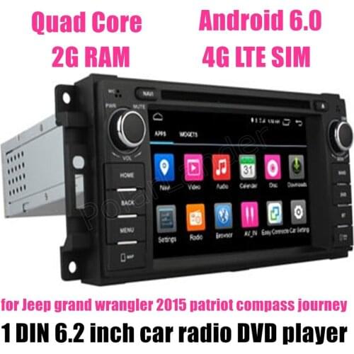 Android 6.0 Car DVD GPS for Jeep grand wrangler 2015 patriot compass journey Car Video player wifi 4G mirror link