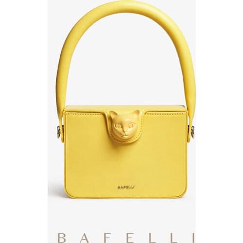 Bags for women 2020 designer new cat head decoration box bag luxury fashion leather messenger bag